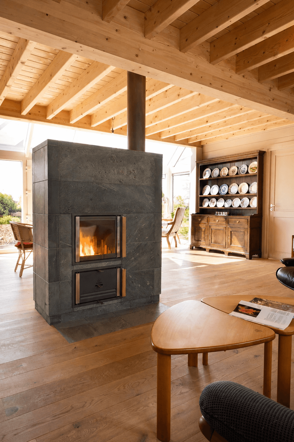 Wonen en Hout speksteenkachel in Ellezelle