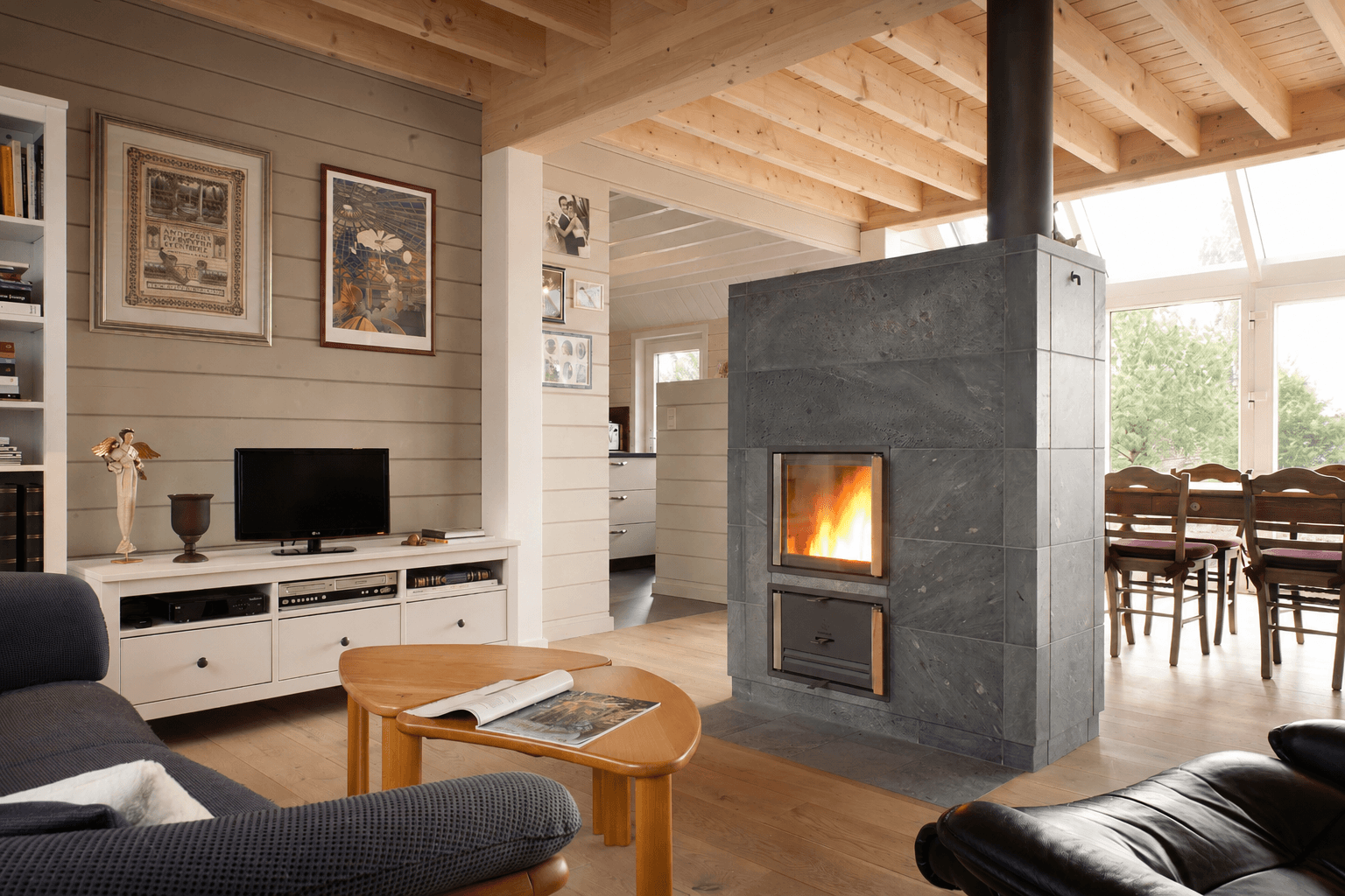 Wonen en Hout speksteenkachel in Ellezelle
