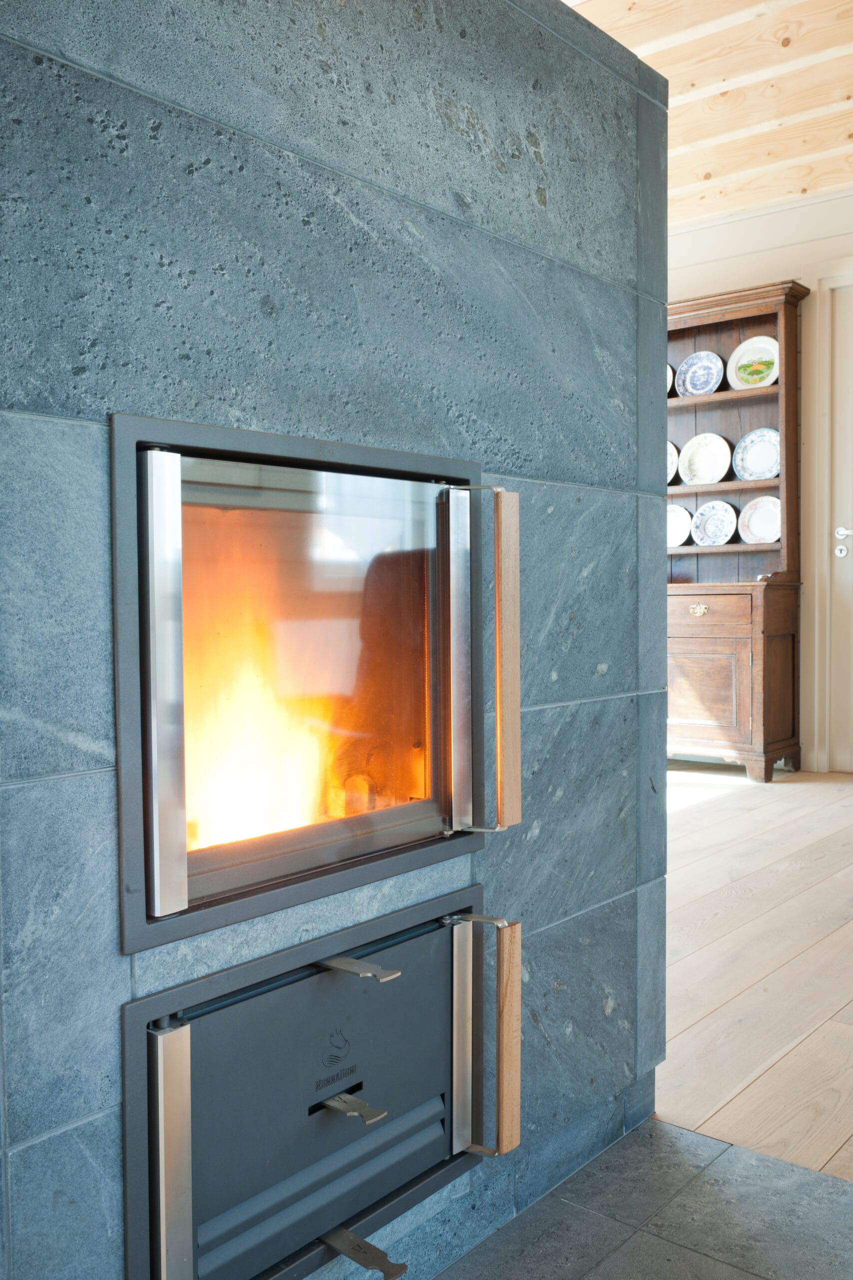 Wonen en Hout speksteenkachel in Ellezelle